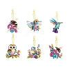 DIY Owl/Bird/Dragonfly Pendant Decoration Diamond Painting Kit PW-WG7B4B5-01-5