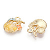 Alloy Enamel Pendants ENAM-T009-63B-RS-1