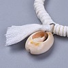 Cotton Thread Tassels Charm Bracelets BJEW-JB04385-04-3
