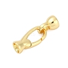 Brass Fold Over Clasps KK-U016-25G-1