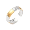 304 Stainless Steel Cuff Rings RJEW-S626-06GP-B-2