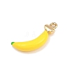 Fruit Alloy Enamel Pendants ENAM-P264-02J-G-3