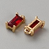 Golden Brass Micro Pave Cubic Zirconia Charms KK-WH0079-130A-2