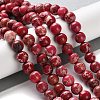 Dyed Natural Regalite/Imperial Jasper/Sea Sediment Jasper Beads Strands G-B124-C01-13-2