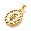 Golden 304 Stainless Steel Pendants STAS-K300-02G-F-2
