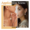8Pcs 8 Styles Natural Mixed Stone Teardrop Pendants PALLOY-CA00031-7