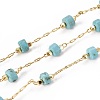 Handmade Synthetic Turquoise Beaded Chains CHC-E019-02A-1