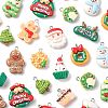 30Pcs 15 Styles Christmas Opaque Resin Pendants CRES-FS0001-33-3