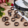 24Pcs 2 Colors Cowhide Leather & Alloy Loop Keepers FIND-FH0017-33-4