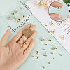 Beebeecraft 20Pcs Brass Stud Earring Findings KK-BBC0011-30-3