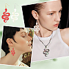   DIY Snake Big Drop Earring Making Kit DIY-PH0006-67-3