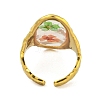 Brass Adjustable Rings for Women RJEW-G265-10G-D06-3