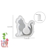 Cute Cat Shape Vase Resin Silicone Mold Dropping Glue DIY Cat Water Cultivation Branch Flower Arranger Wholesale PW-WG5B0E2-01-1