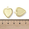 Rack Plating Brass Locket Pendants KK-G489-03G-4