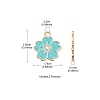 20Pcs 10 Colors Alloy Enamel Pendants ENAM-YW0002-12-4