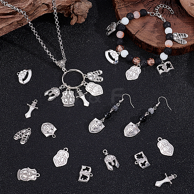 Tibetan Styles Alloy Pendants FIND-PH0027-26-1