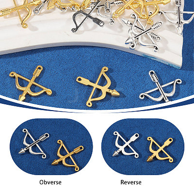 100Pcs 2 Colors Tibetan Style Alloy Pendants FIND-CA0011-58-1