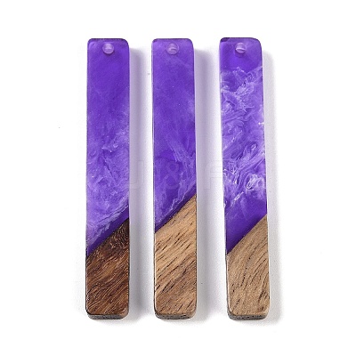 Resin & Wood Big Pendants WOOD-F015-02E-1