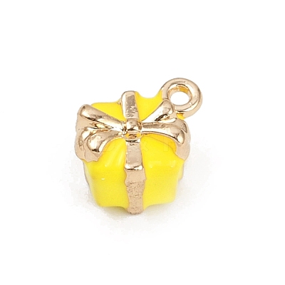 Alloy Enamel Charms PALLOY-R158-05G-04-1