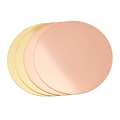4Pcs 2 Styles Brass/Copper Sheets DIY-PH0030-74-1
