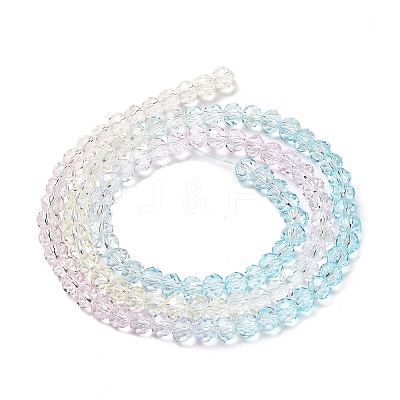 Transparent Painted Glass Beads Strands DGLA-A034-T3mm-A21-1