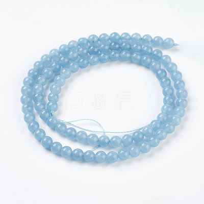 Natural White Jade Beads Strands G-G051-R1-4mm-1