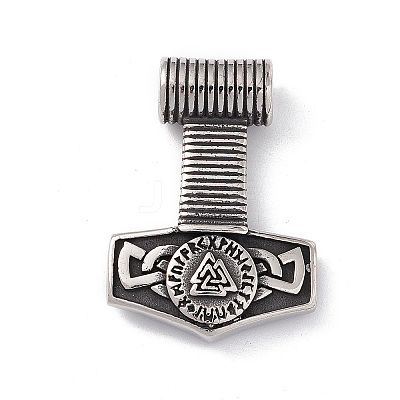 304 Stainless Steel Manual Polishing Pendants X-STAS-G267-20AS-1