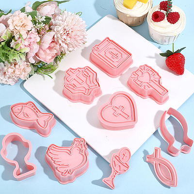 Halloween PP Plastic Cookie Cutters DIY-HY0003-56C-1