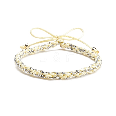Nylon and Polyester Braided Cord Bracelet BJEW-JB07676-1