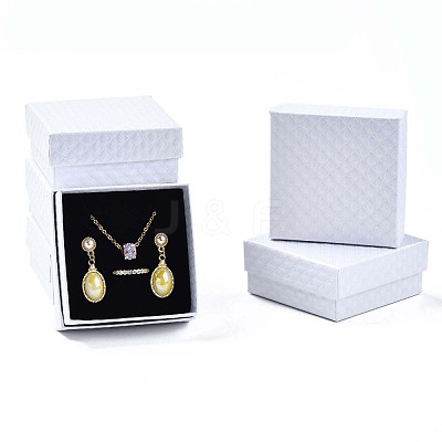 Square Cardboard Jewelry Boxes CBOX-N012-34B-1