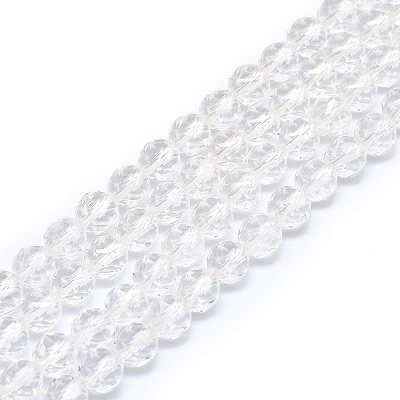 Natural Quartz Crystal Beads Strands G-F715-002-1