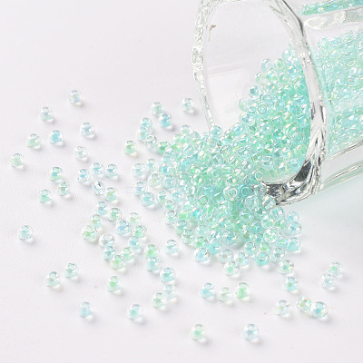 11/0 FGB Grade A Transparent Glass Seed Beads X-SEED-N001-E-316-1