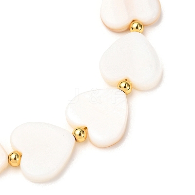Shell Pearl Beaded Bracelets for Women BJEW-JB12424-1