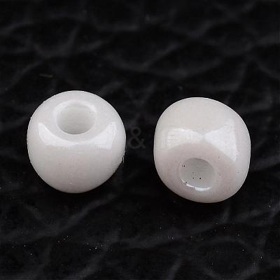 DIY Craft Beads 8/0 Opaque Colors Lustered Round Glass Seed Beads X-SEED-A012-3mm-121-1