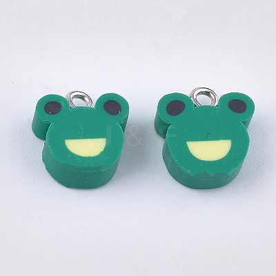 Handmade Polymer Clay Charms X-CLAY-S091-93-1