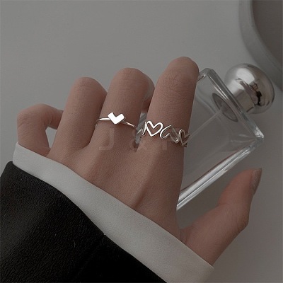 Adjustable Alloy Cuff Rings Sets for Women FS-WG228FF-01-1