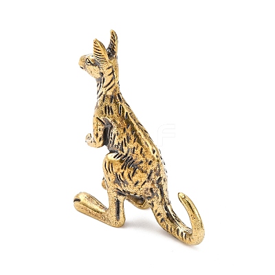 Brass Kangaroo Display Decorations X-KK-D370-07AG-1