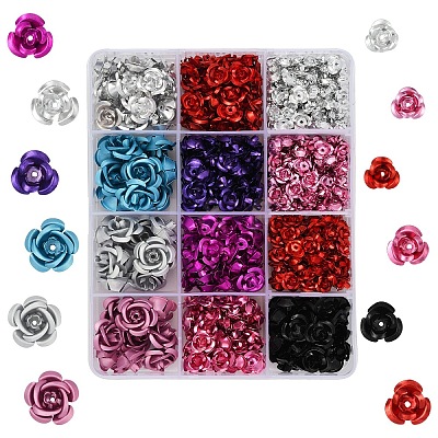 540Pcs Aluminum Beads FALUM-YW0001-01-1