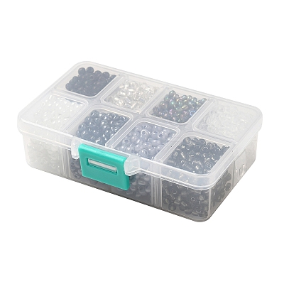 1 Box 6/0 Glass Seed Beads Round  Loose Spacer Beads SEED-X0050-4mm-08-1