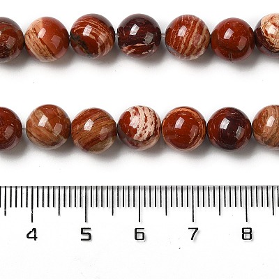 Natural Red Snakeskin Jasper Beads Strands G-H298-A02-03-1