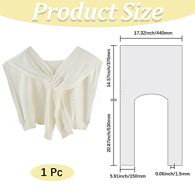 Polypropylene Sweater Shawl Wraps for Women AJEW-WH20080-27D-1