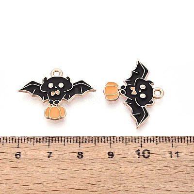Halloween Theme Alloy Enamel Pendants ENAM-T022-54G-05-1