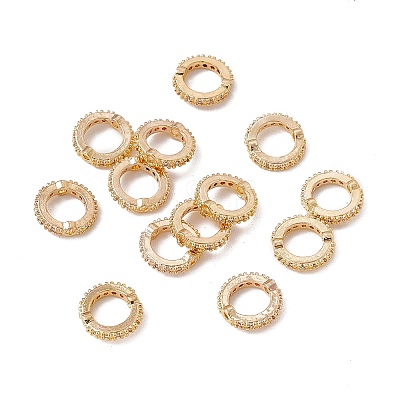 Brass Micro Pave Cubic Zirconia Bead Frames LS-KK-A171-05G-01-1