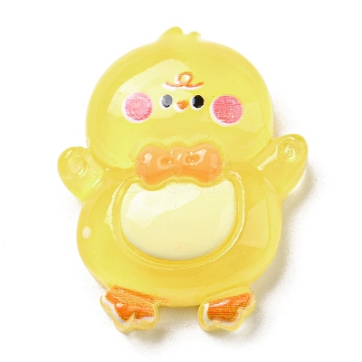 Cartoon Transparent Resin Cabochons CRES-P025-D01-1