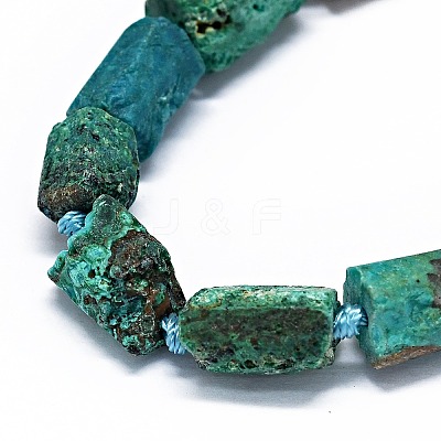 Natural Chrysocolla Beads Strands G-O170-111-1