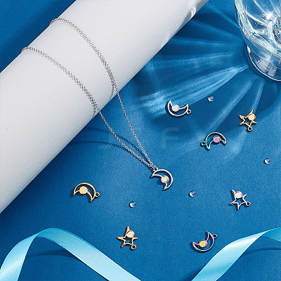 DIY Blank Dome Pendant Making Kit DIY-UN0004-44-1
