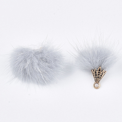 Faux Mink Fur Tassel Pendant Decorations X-FIND-S300-37I-1