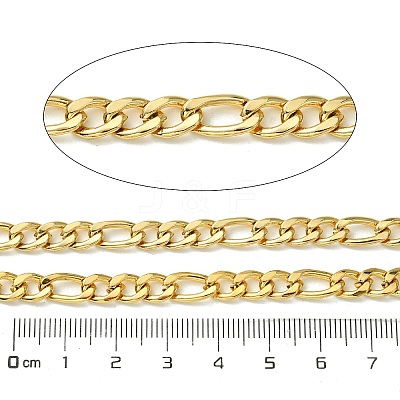 10M Ion Plating(IP) 304 Stainless Steel Figaro Chains CHS-G035-02C-G-1