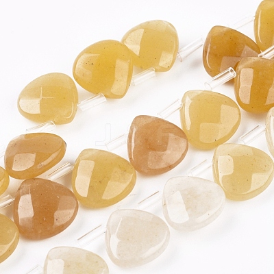 Natural Yellow Aventurine Beads Strands G-G821-09A-1