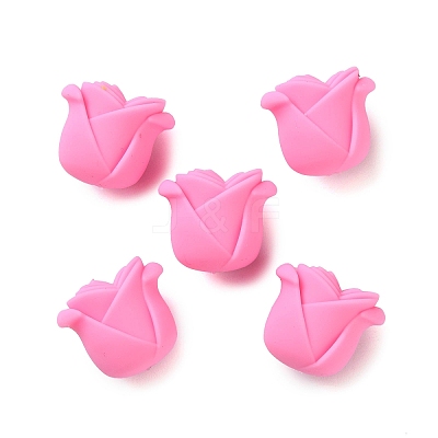 Rose Shape Silicone Beads SIL-S011-02E-1